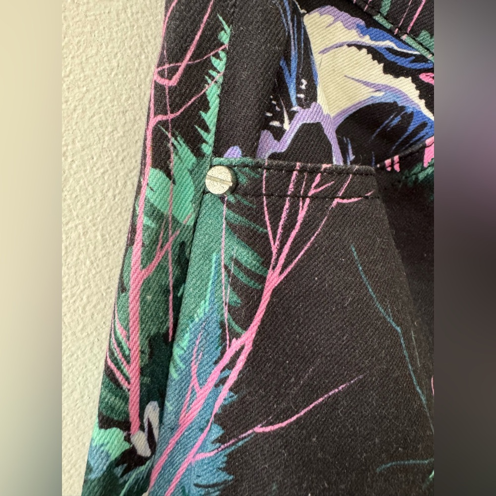 Balenciaga Black Forest Pattern skinny jeans pants size 38 - Picture 5 of 16